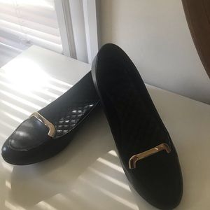 Jess Black leather loafers from Tory Burch